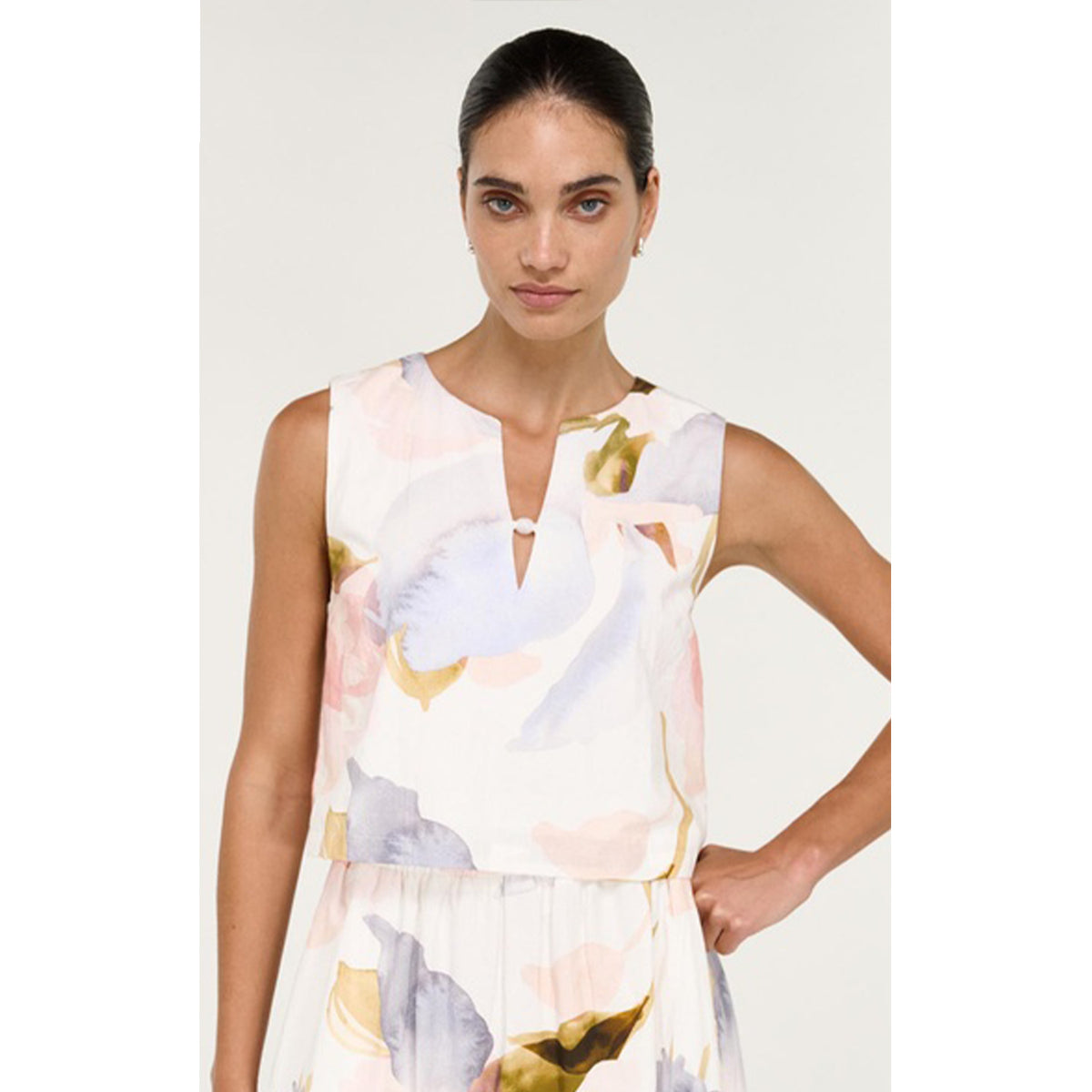 Top Valea - Watercolor Floral