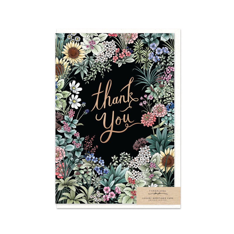 Card Flower Field Thank You