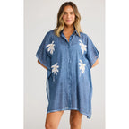 Shirt Kaftan Halia - Navy
