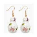 Earring Enamel Rin - White