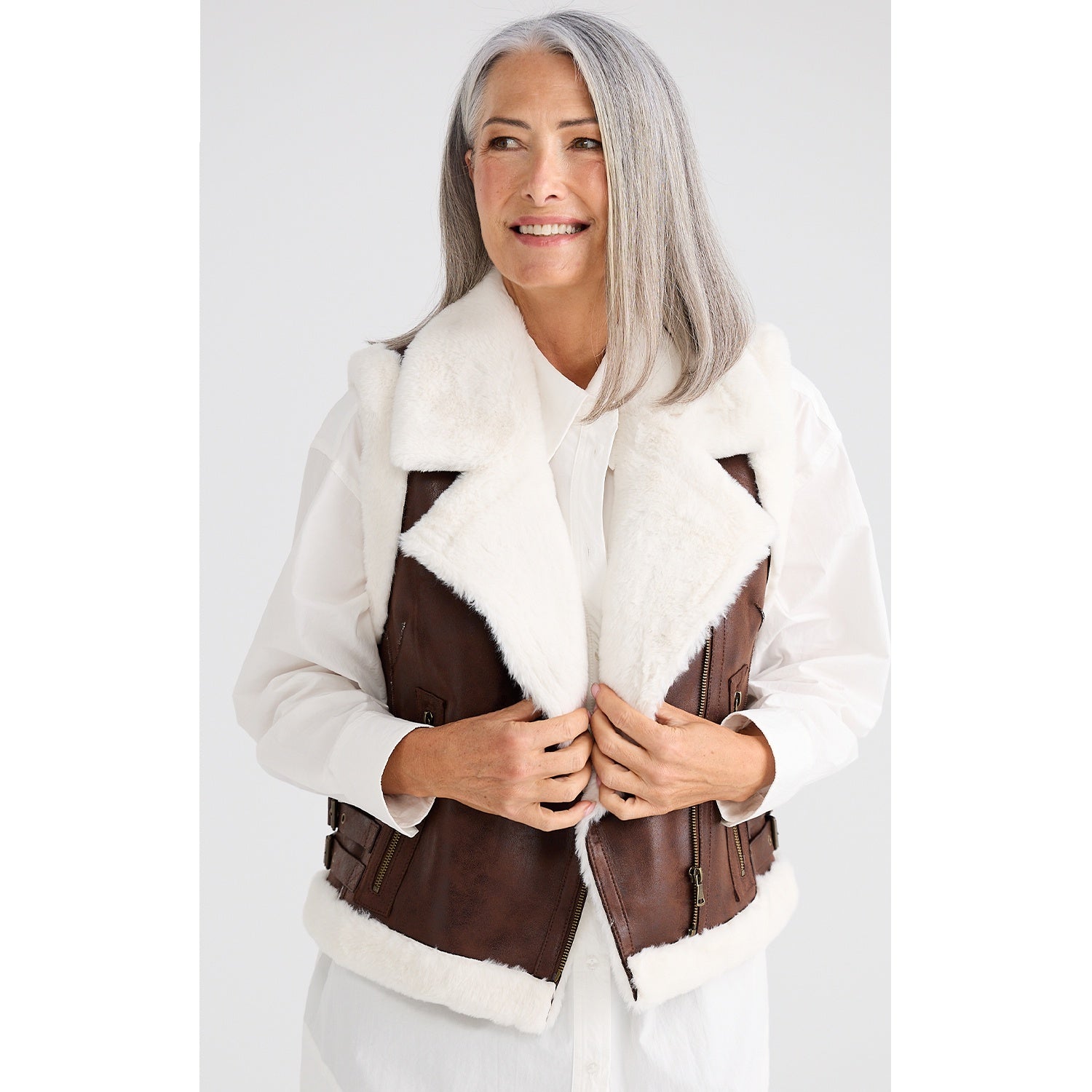 Vest Alba - Dark Brown