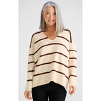 Knit Hallie - Chocolate Stripe