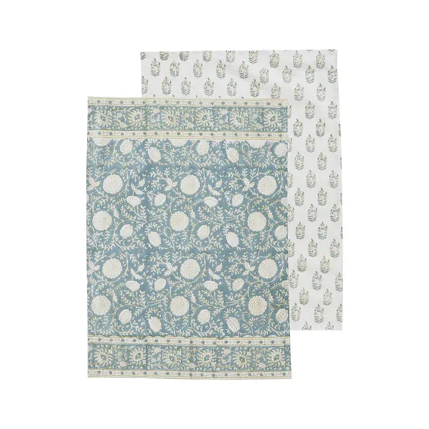 Tea Towel Set 2 Cotton Block - Anjali