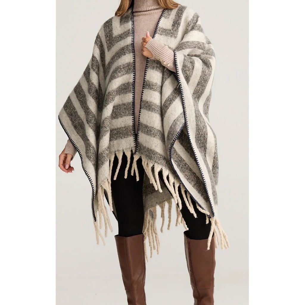 Poncho Woodfire - Grey