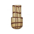 Vase Glass - Gannon 17x34cm Ivory/Choc