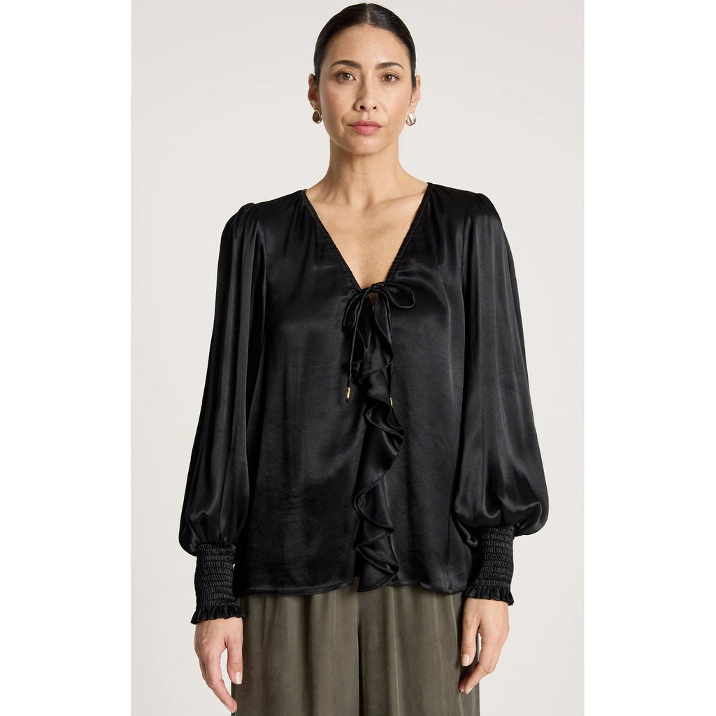 Top San Frill - Black