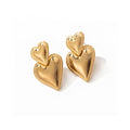 Earring Drop Gold - Rose