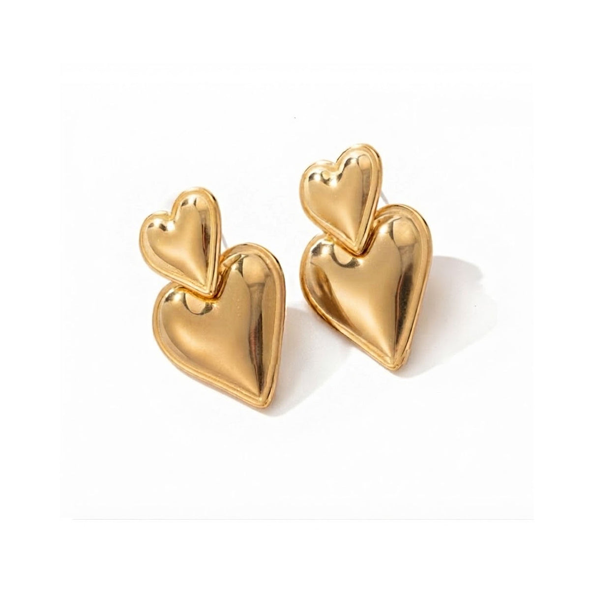 Earring Drop Gold - Rose