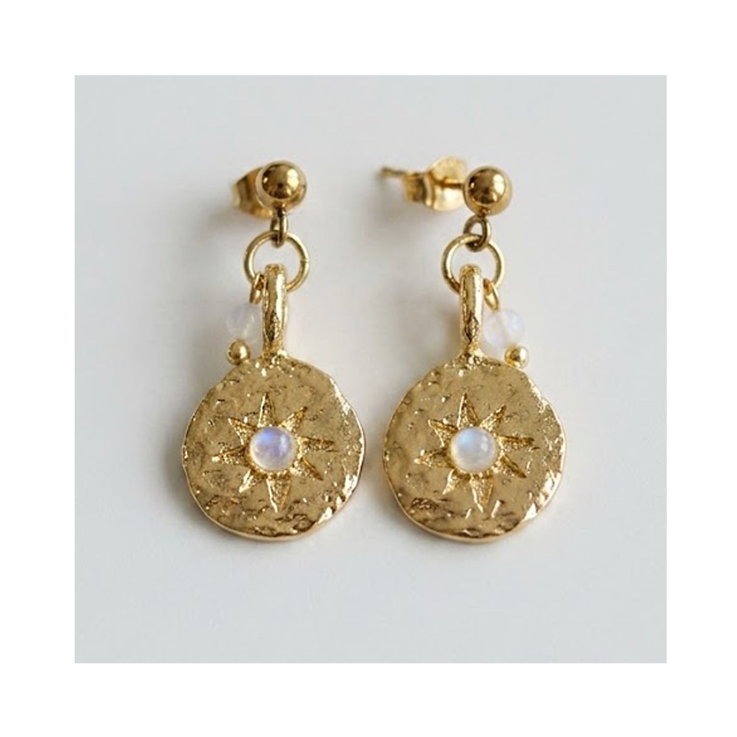 Earring June Birthstone - Inner Compass Moonstone