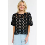 Top Ivy Embroidered - Black Floral