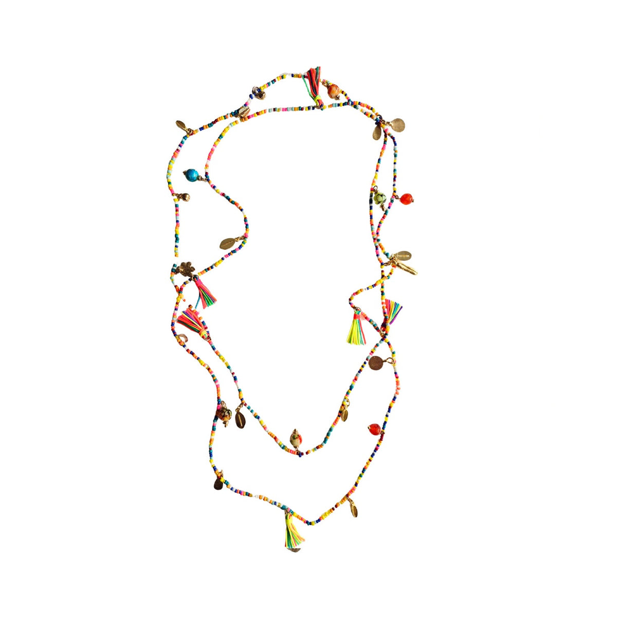 Necklace Beaded Multi