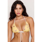Swim Marisol Triangle Bikini Top - Butter Seashells