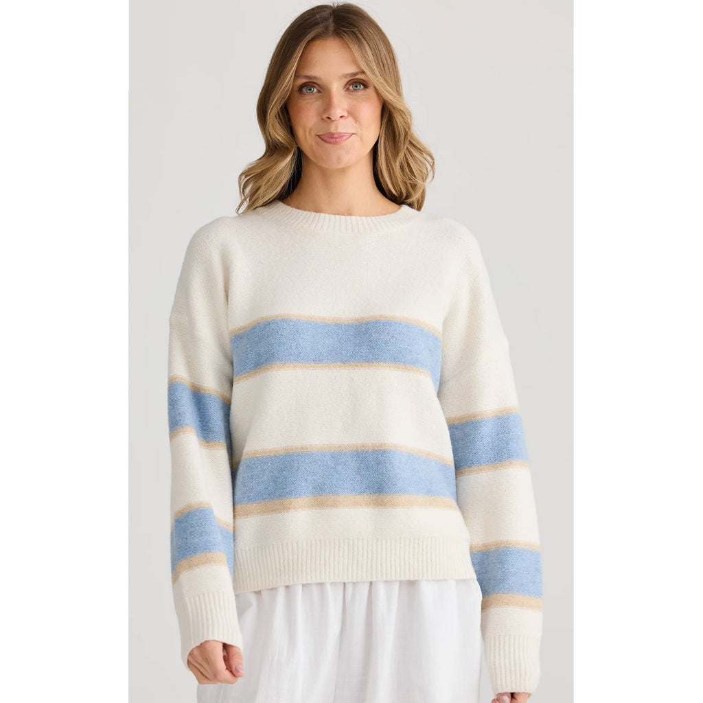 Knit Overboard - Lake Stripe