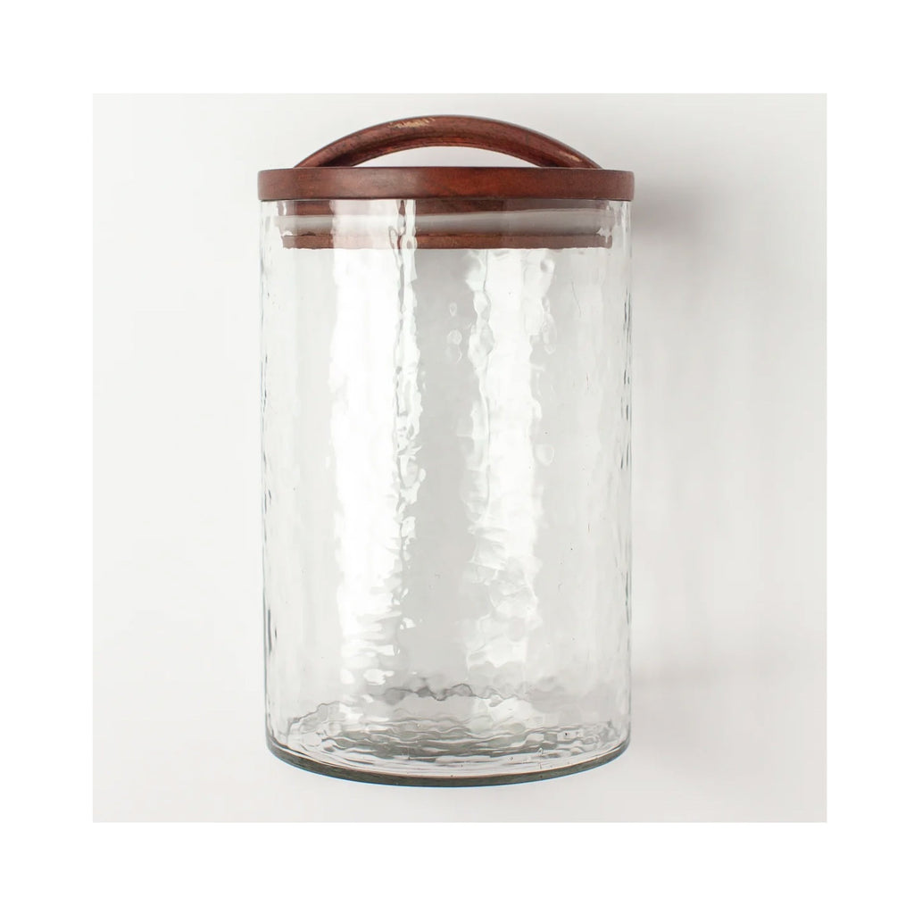 Canister Handblown Glass Large - Clear