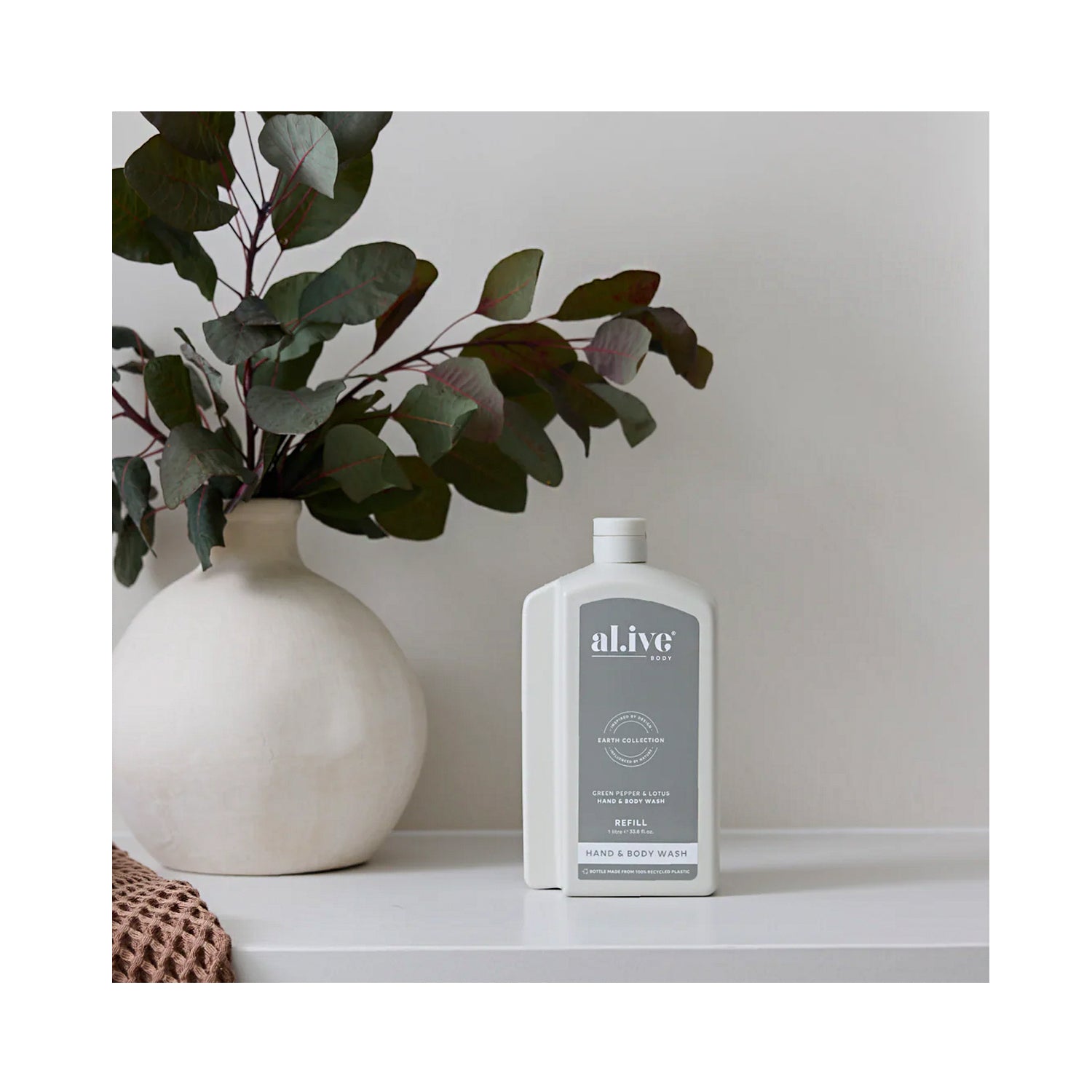 Hand & Body Wash Refill 1L - Green Pepper & Lotus
