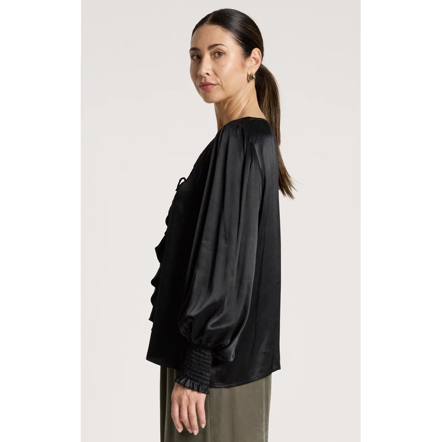 Top San Frill - Black