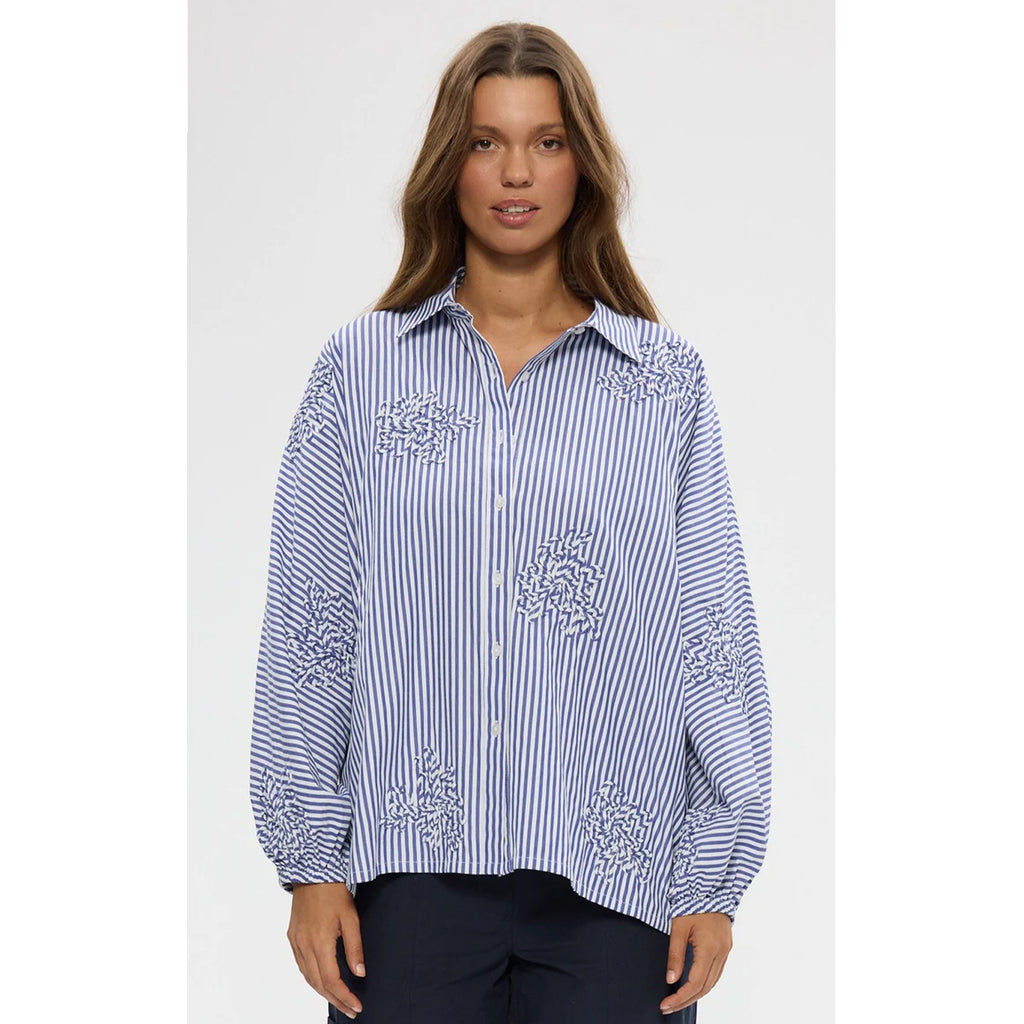 Top Cliffside - Blue Stripe
