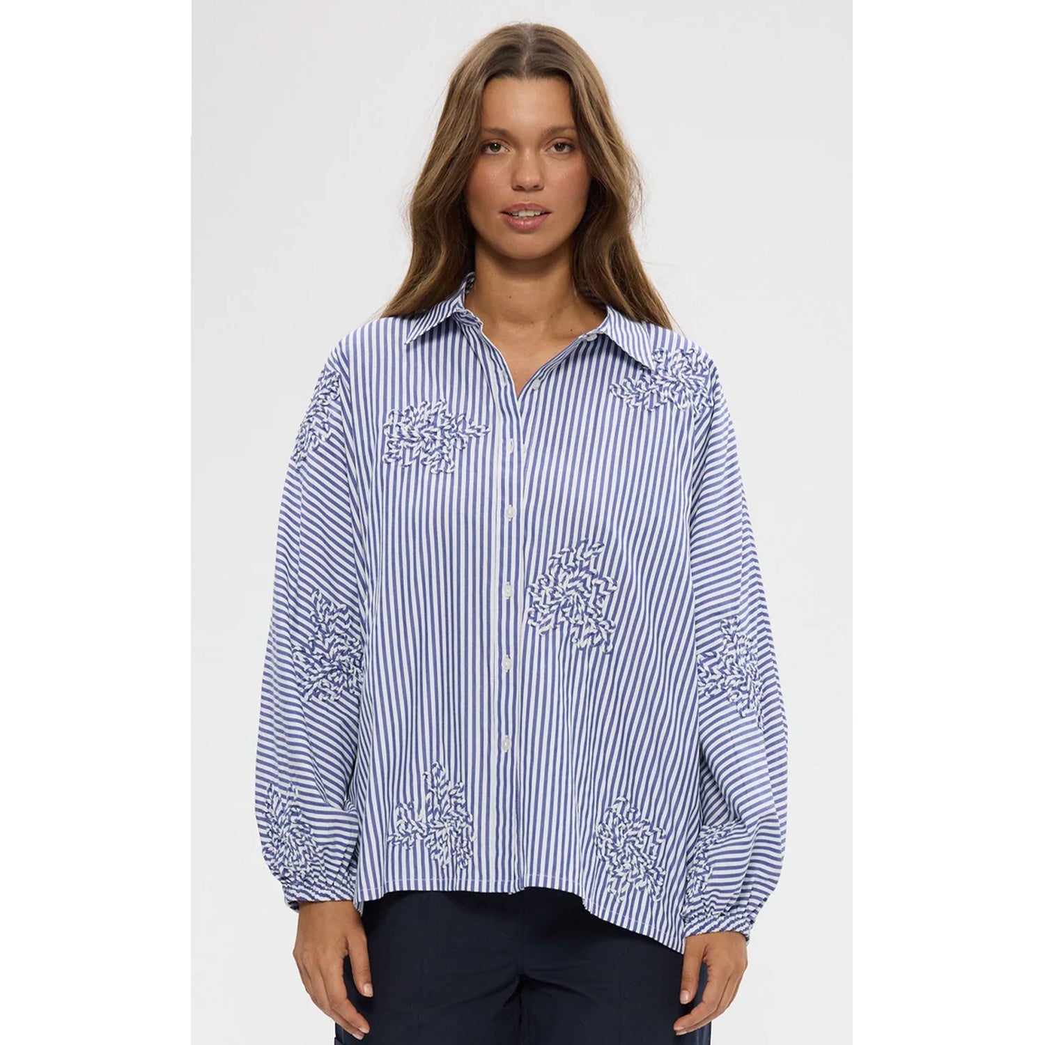 Top Cliffside - Blue Stripe