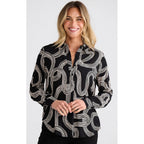 Top Astrid Shirt - Ink Lines