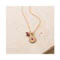 Necklace July Birthstone - Inner Compass Ruby