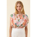 Top Crop Rosa Reversible - Floral