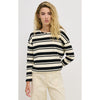 Top Isla Stripe Knit - Cream & Black