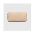 Brianna Makeup Bag - Natural/Chocolate