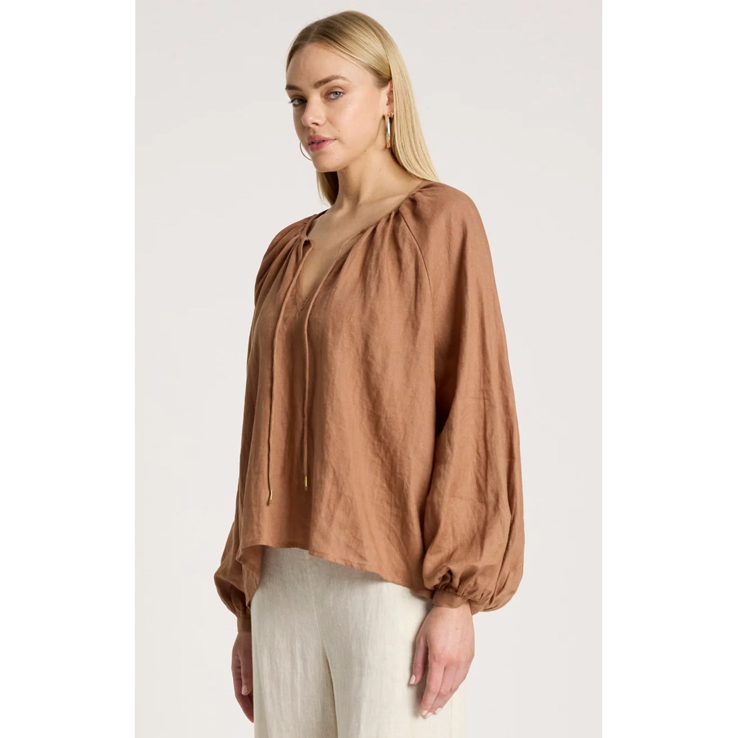 Top Bajau Blouse - Clay