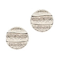 Earring Roma Round - Silver Round