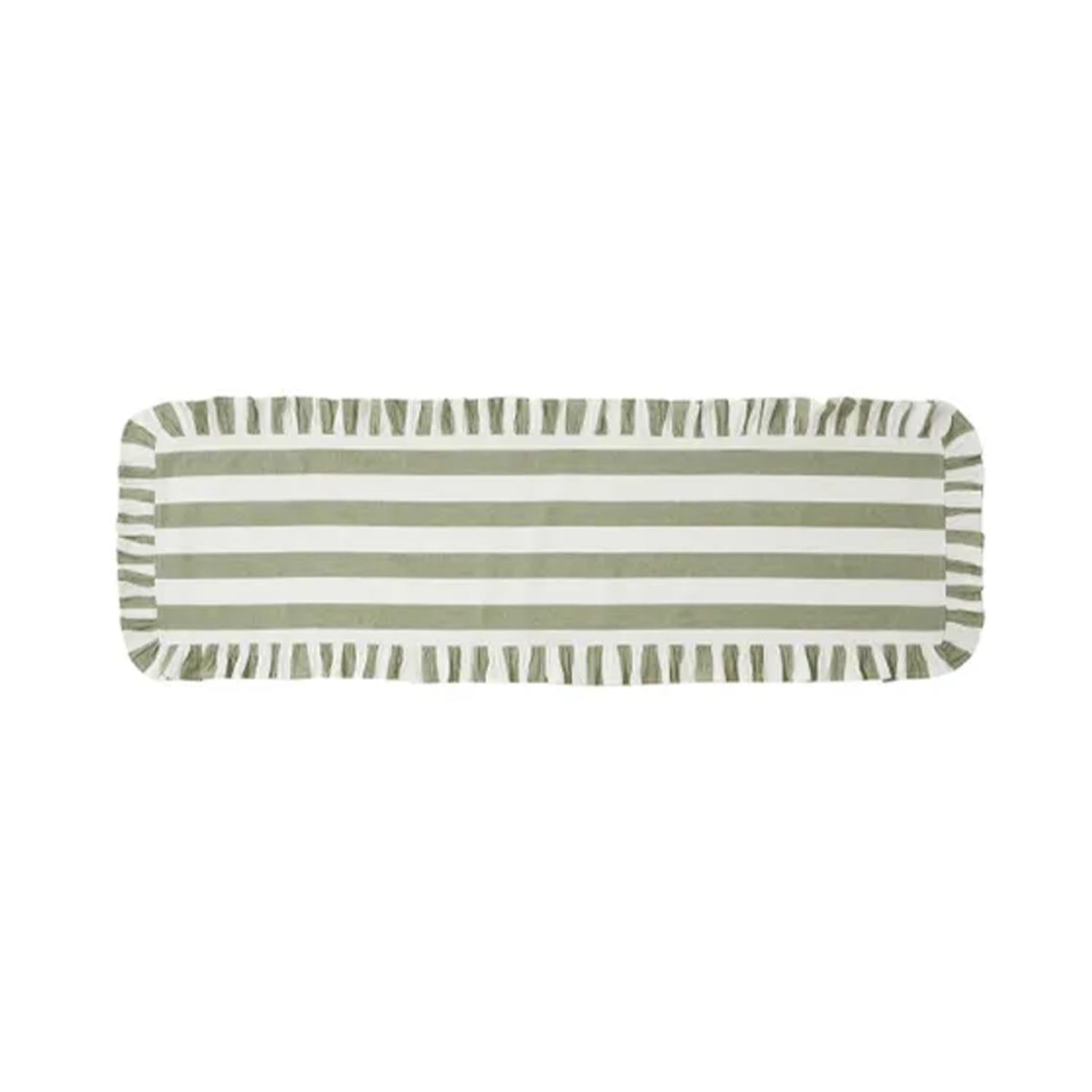 Runner - Orla Cotton Runner 40x120cm Olive/Ivory