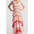 Dress Adella Maxi - Painterly Stripe
