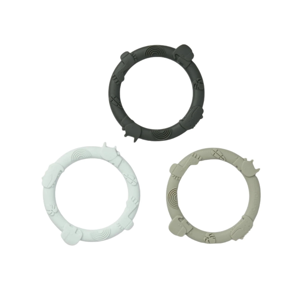 Teether Ring Set - Sage Green