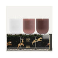 Candle Trio Festive - Blush Rose & Black