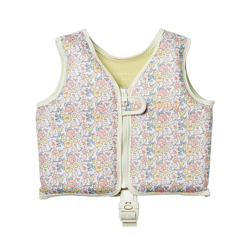 Kids Swim Vest 1-2 Into the Garden Ditsy Floral