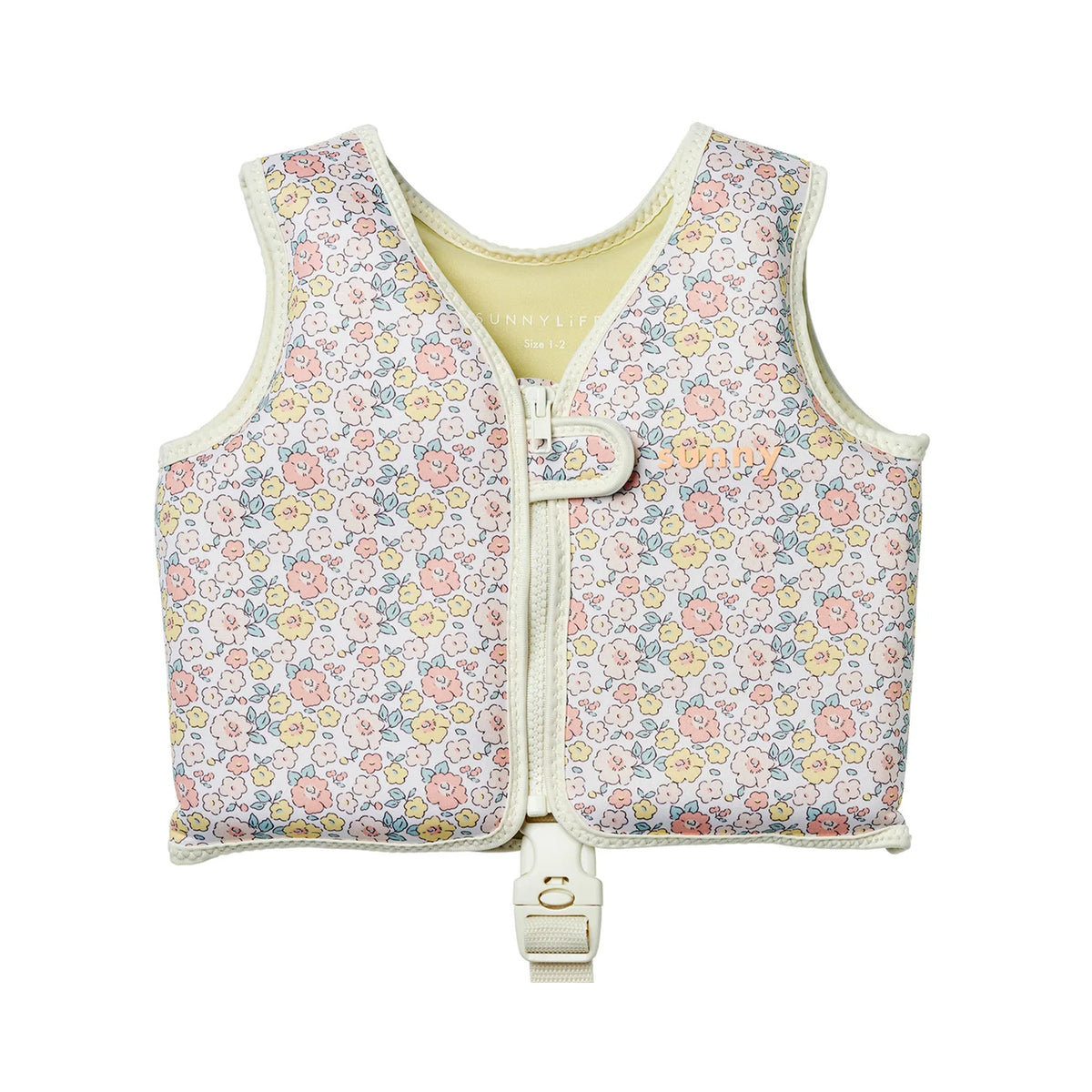 Kids Swim Vest 1-2 Into the Garden Ditsy Floral