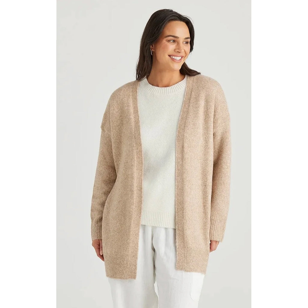 Knit On Deck Cardi - Natural