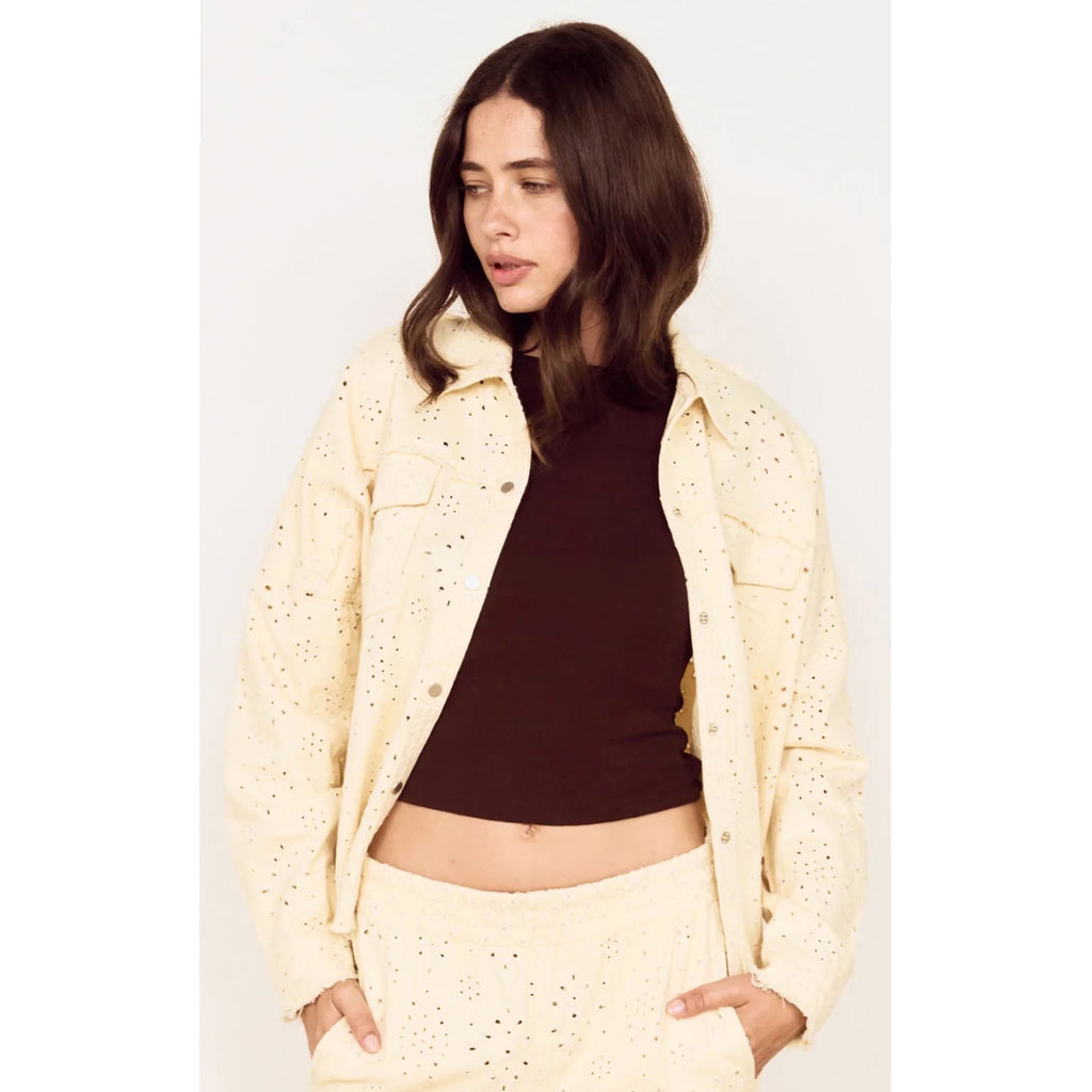 Jacket Denim - Abrea Broderie