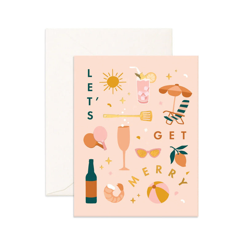 Card Let's Get Merry