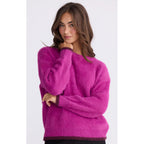 Knit Orbit - Hot Pink W Chocolate