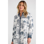 Top Glenda Shirt - Slate Toile