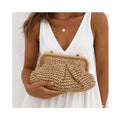 Clutch Elody Straw - Tan