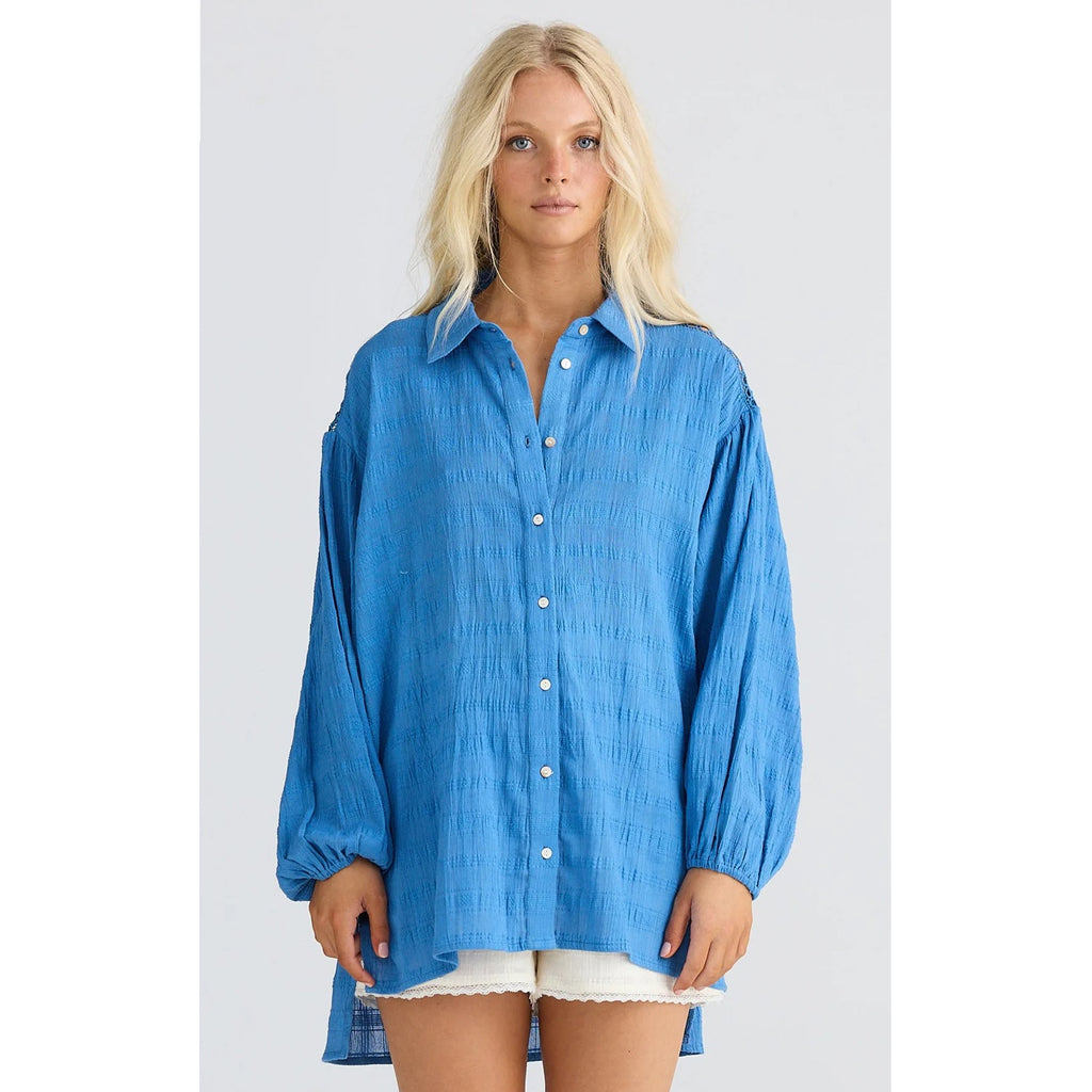 Top Leilani Shirt - Blue haze