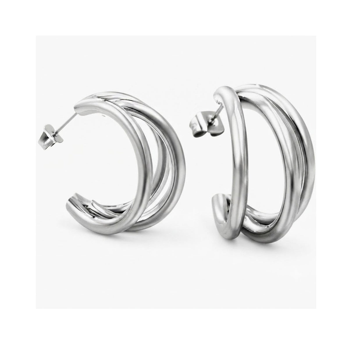 Earring Hoop Silver - Romy