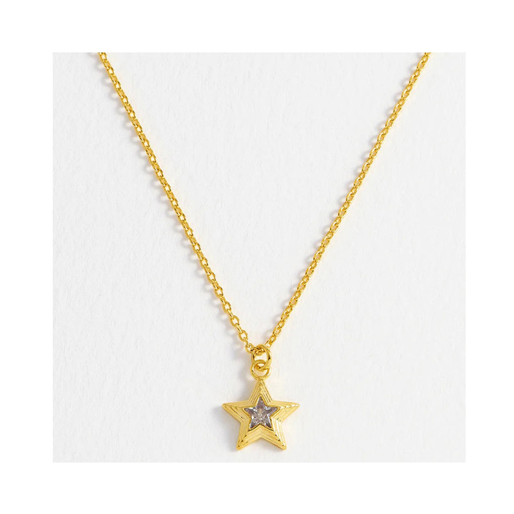 Necklace Blue Star - Gold Plated