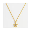 Necklace Blue Star - Gold Plated