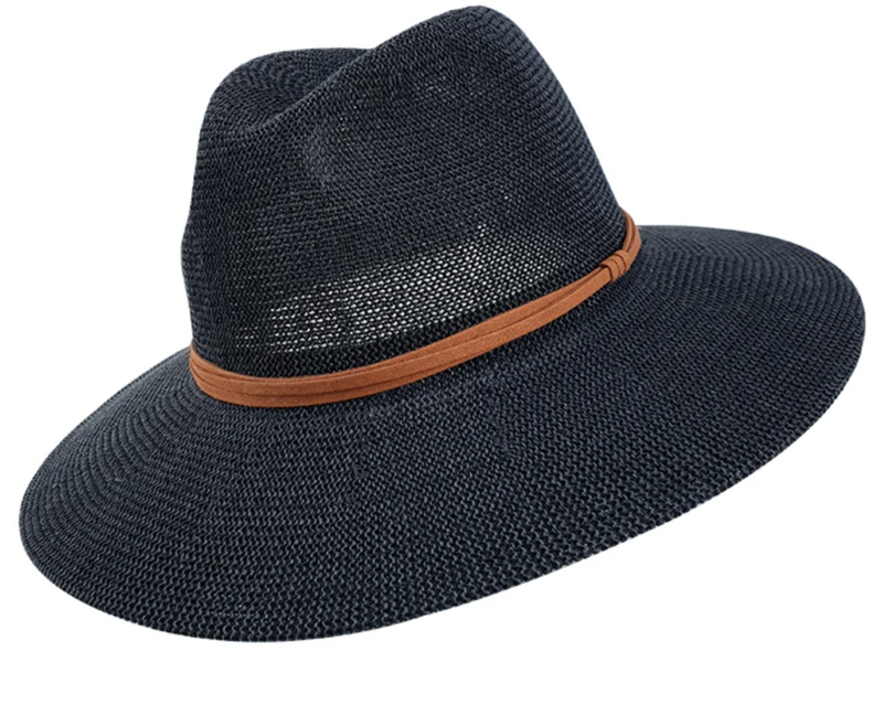 Hat Summer Fedora M - Navy