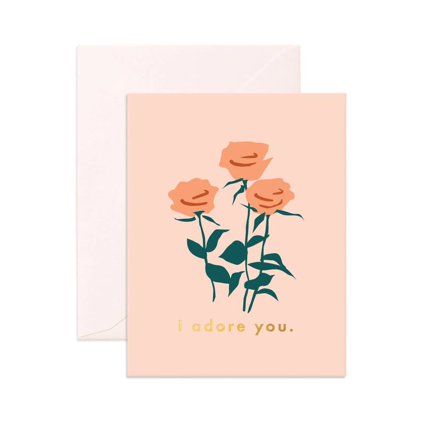 Card Adore You Roses