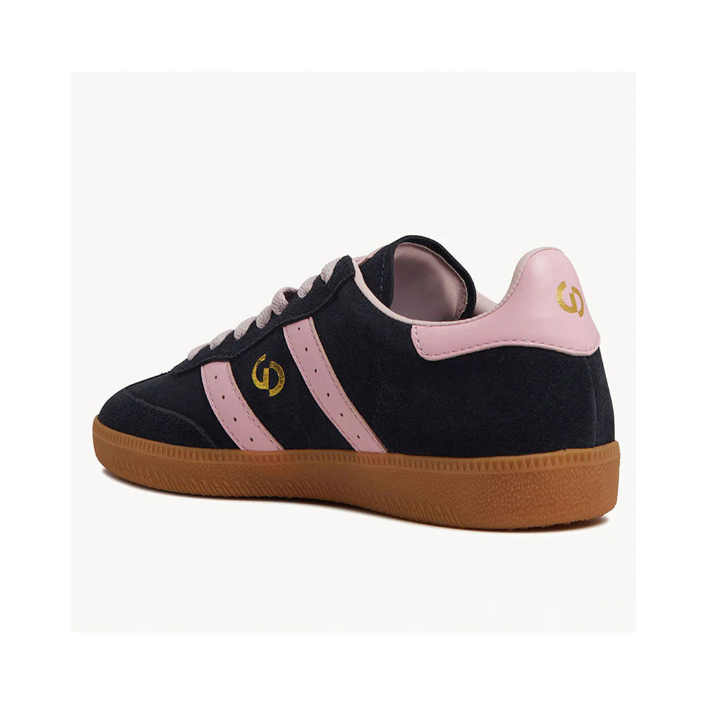 Shoe Parallel Trainer - Navy & Pink Suede