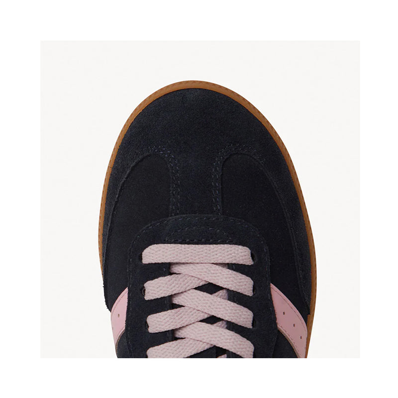 Shoe Parallel Trainer - Navy & Pink Suede