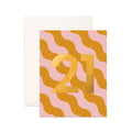 Card No. 21 Mustard Ripple